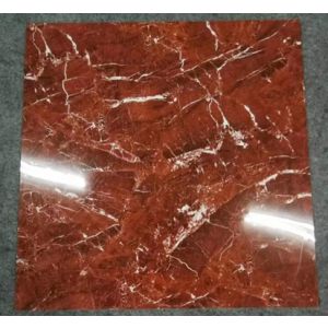 Porcelain Glazed Polished Tile Red 600x600