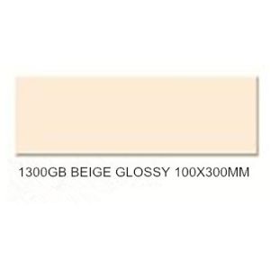 Ceramic Wall Tile Beige Glossy 100x300 mm – 1300GB