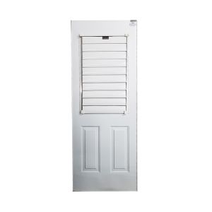 Oran Ltd Steel Door 1/2 Panel 1/2 Louvre  36 W x 80 H 1 Each 35. 625WX79.875H