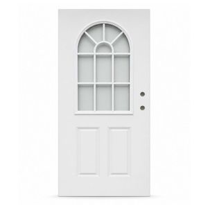Steel Door 11 Lite Round Top 32