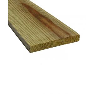 Lumber Treated Rough Yellow Pine 1x6 In x 20 Ft 1 Each