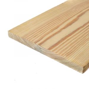 Lumber Yellow Pine Treated Rough 1x10x16 1 Length 1 Each