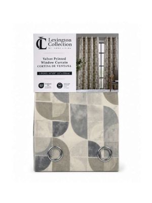 Velvet Printed Window Curtain &ndash; 54