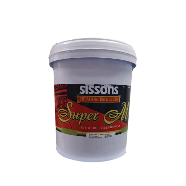 Sissons Super Matte Paint 5 Gl White 1 Each P011283