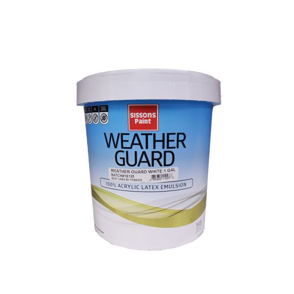 Sissons Weather Guard Paint 1 Gl White 1 Each