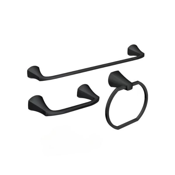 Moen Lindor Bathroom Kit 18 In Matte Black 1 Each 4014663