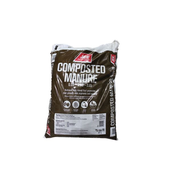 Ace Cow Compost and Manure 3/4 Cft White 1 Each 7203417