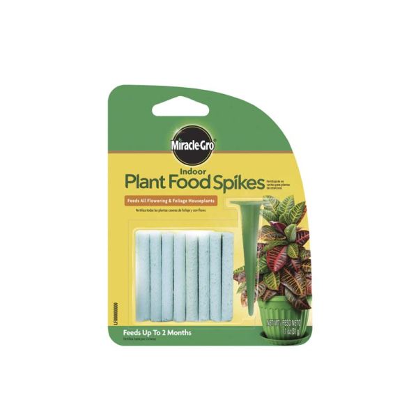 Ace Miracle Gro Plant Food Spikes For Indoor Plants 1.1 Oz Brown 1 Each 700