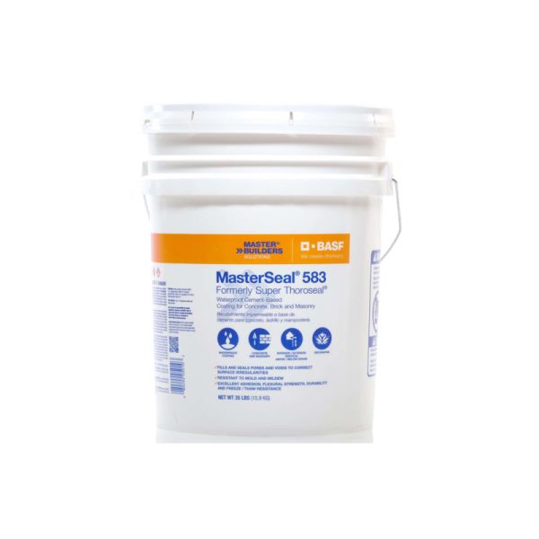 BASF MasterSeal 583 White CementBased Waterproof Coating 5 Gal 1 Each