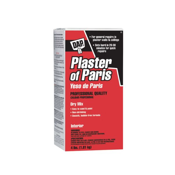 Dap Plaster of Paris Indoor Wall Patch Dry Mix 4.5 Lb White 1 Each 12810